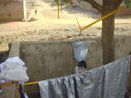 Have bucket, will shower