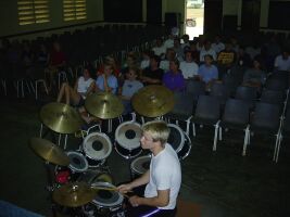 Practice in the chapel